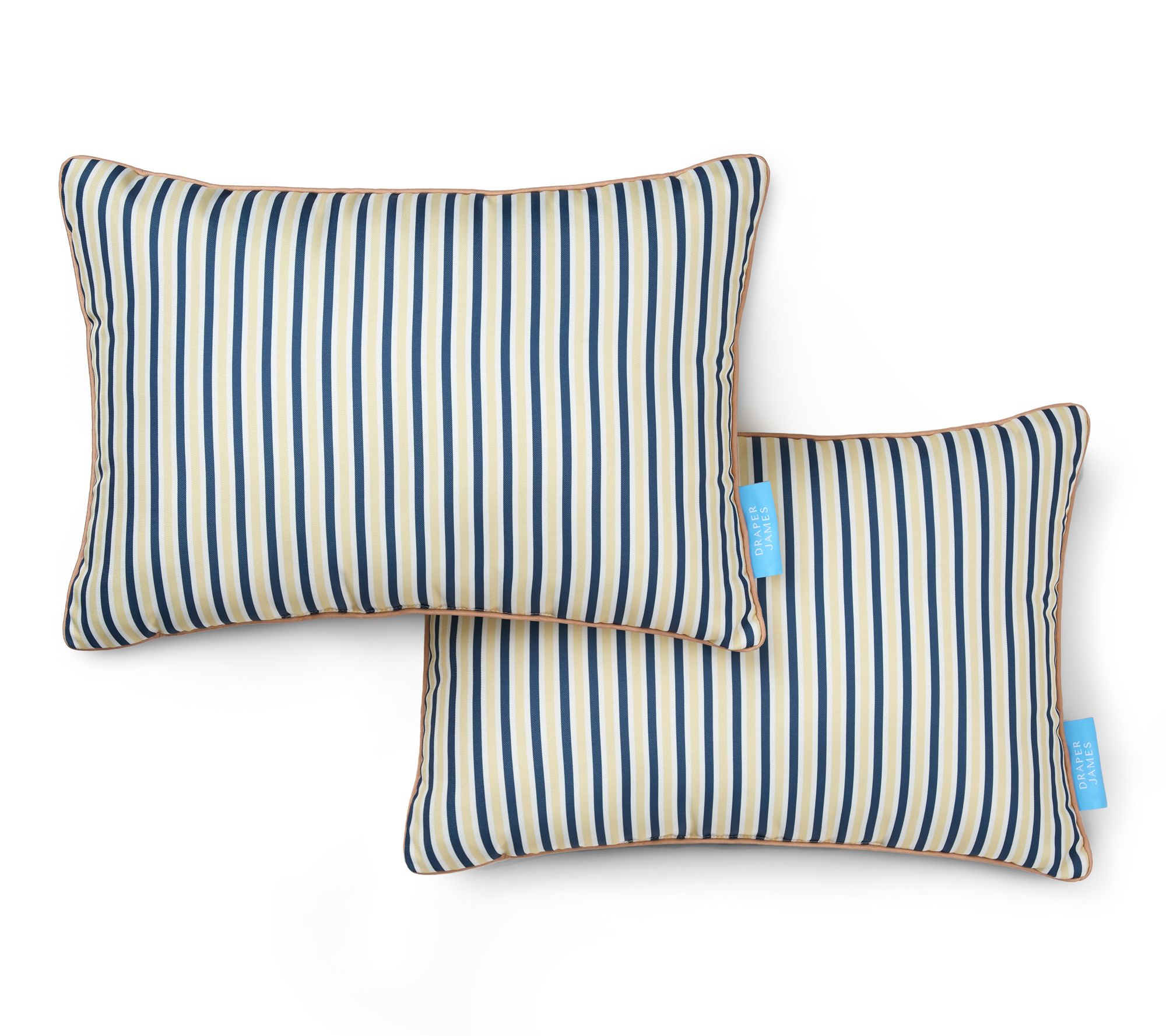 Draper James Canopy Stripe 14"x20" Outdoor Pillow 2-Pack