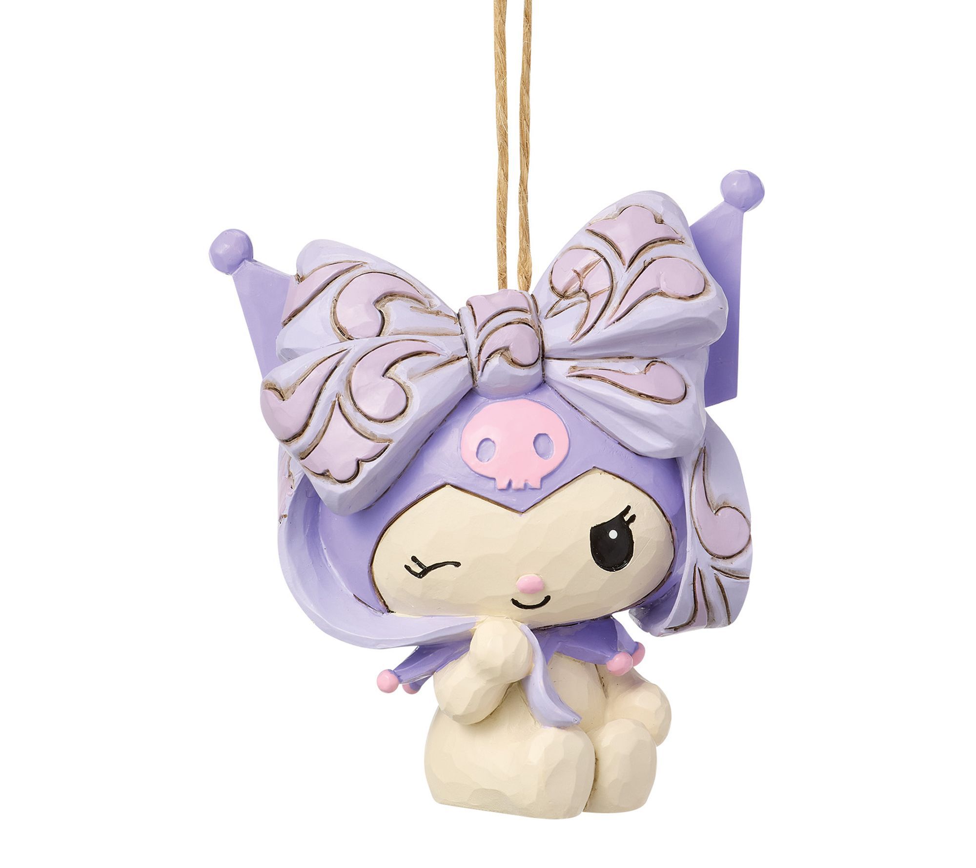Jim Shore Sanrio Kuromi with Bow Hanging Ornament 3in
