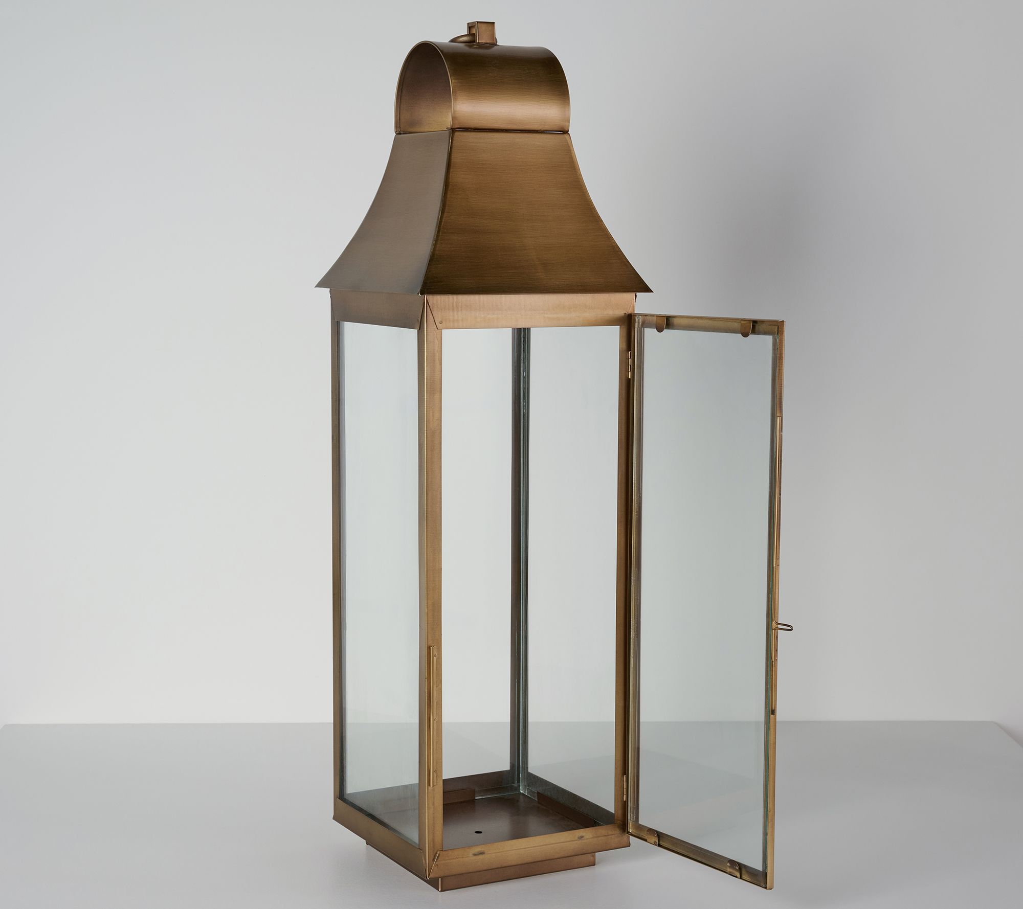 "As Is" Simply Stunning 25" Brass Dickens Lantern by Janine Graff