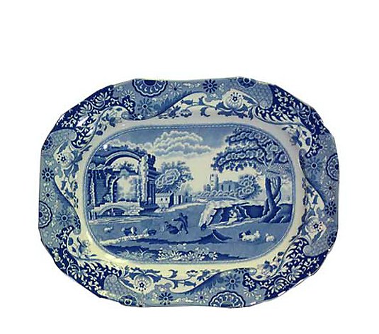 Spode Blue Italian  Oval Platter 