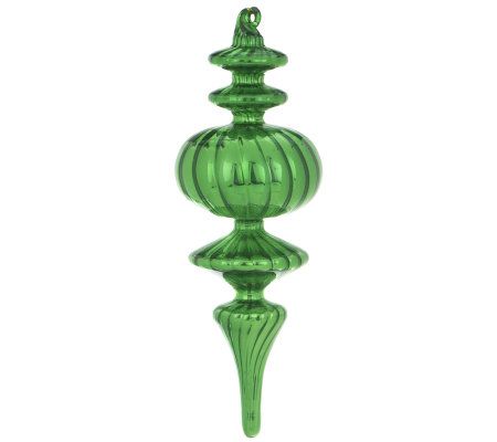 Set of 6 Mercury Glass Finial Ornaments by Valerie - QVC.com