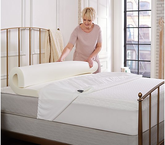 Tempur-Pedic 3" Comfort and Support Topper with Cover and Skirt - Queen