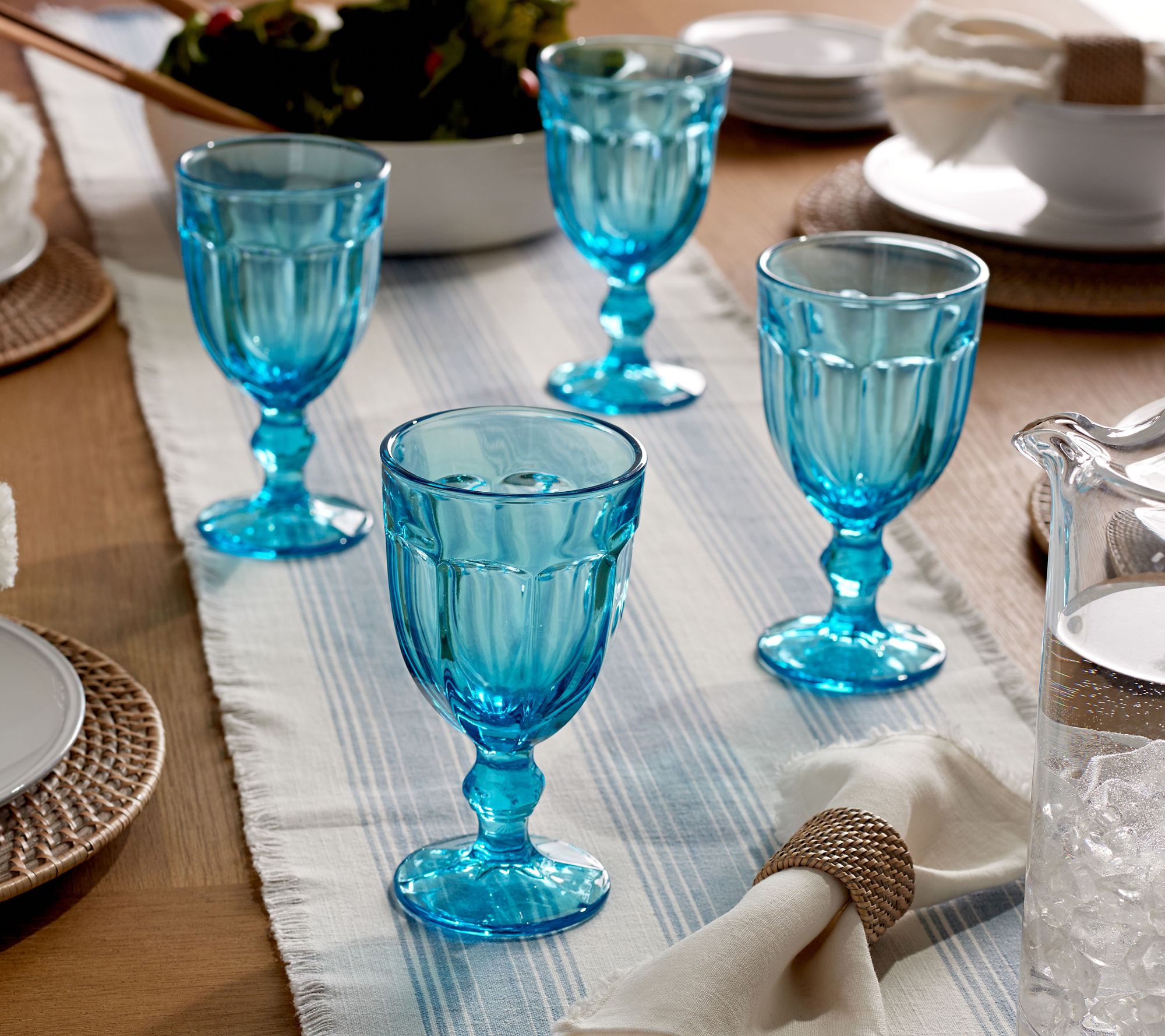 "As Is" Set of 4 Footed Beverage Glasses by Valerie