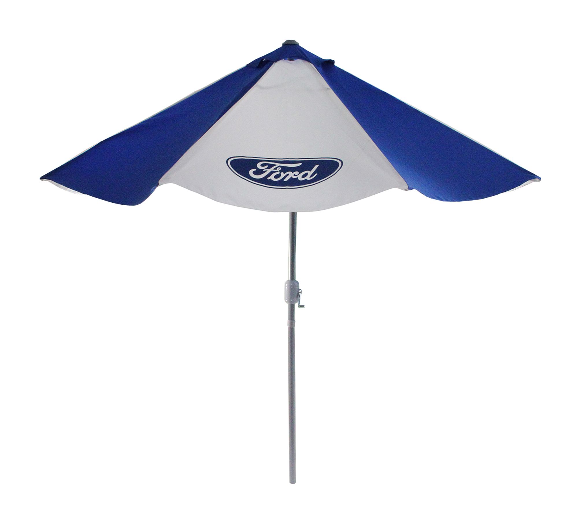 Northlight 9' Ford Umbrella w/ Hand Crank & TilBlue & White