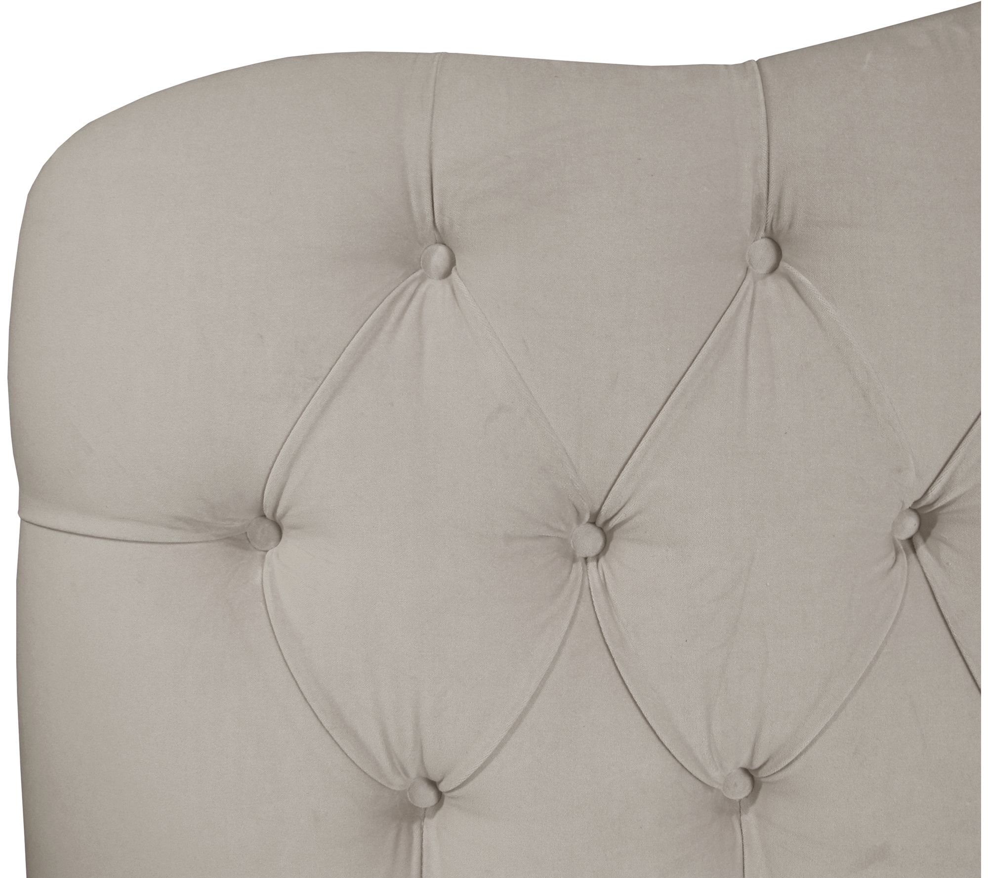 Skyline Furniture Twin Tufted Headboard in Velvet