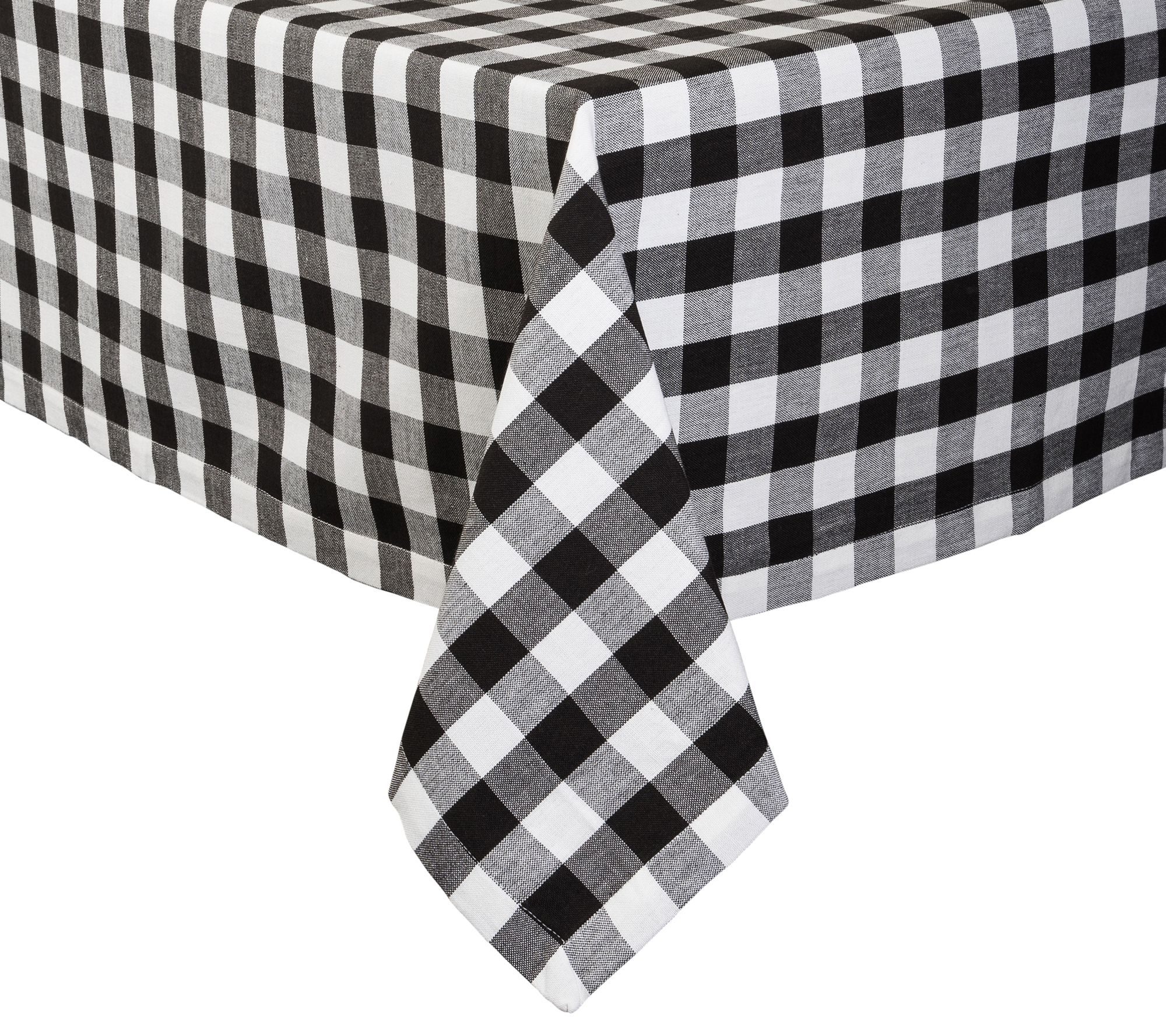 Design Imports Checkers Tablecloth 60" x 84"