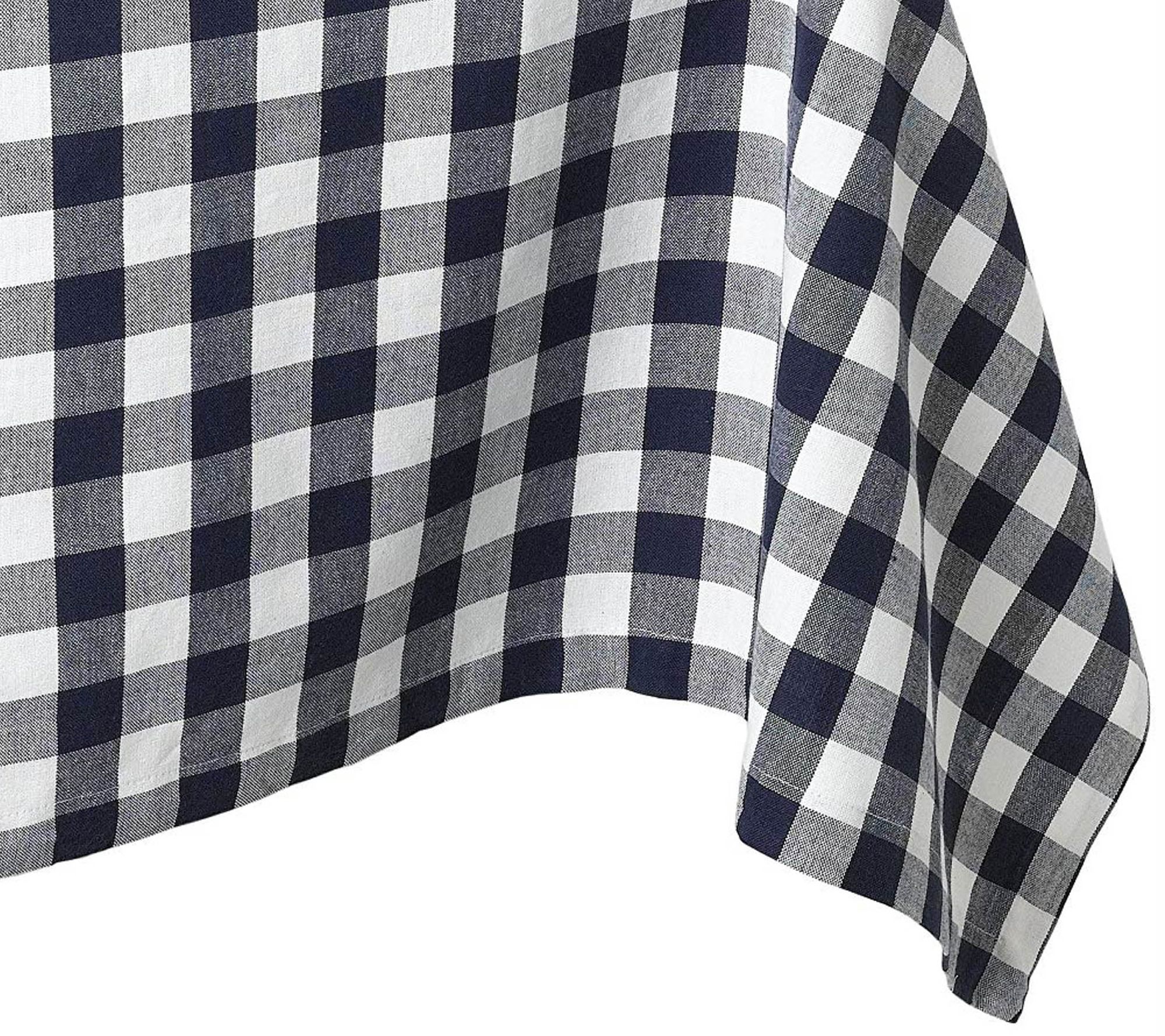 Design Imports Checkers Tablecloth 60" x 84"