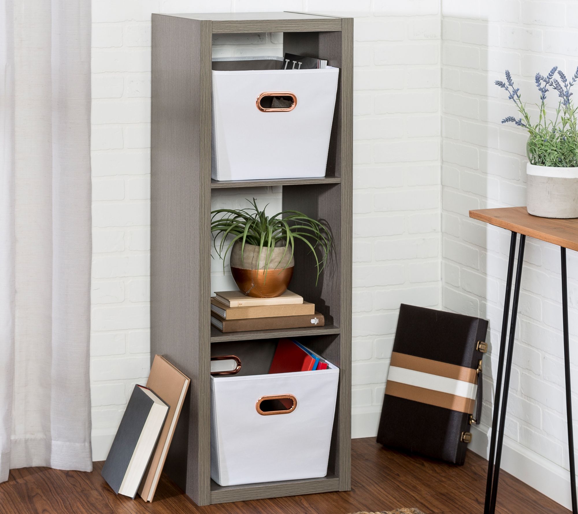 HoneyCanDo 3Cube Laminate Storage Shelf