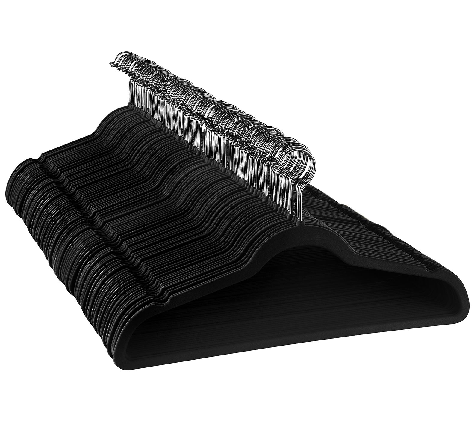 Elama 100-Piece Set of Velvet Heavy-DutyHangers