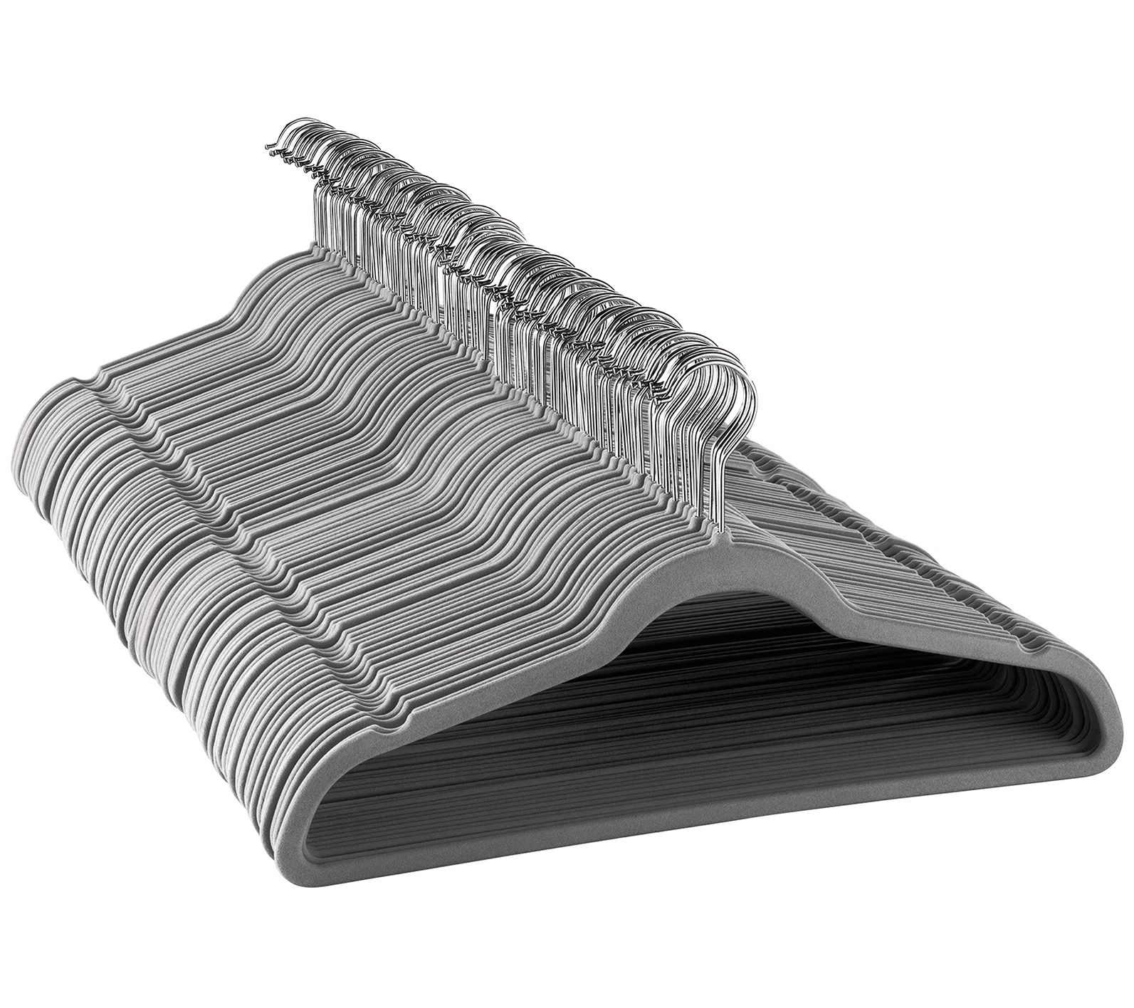 Elama 100-Piece Set of Velvet Heavy-DutyHangers