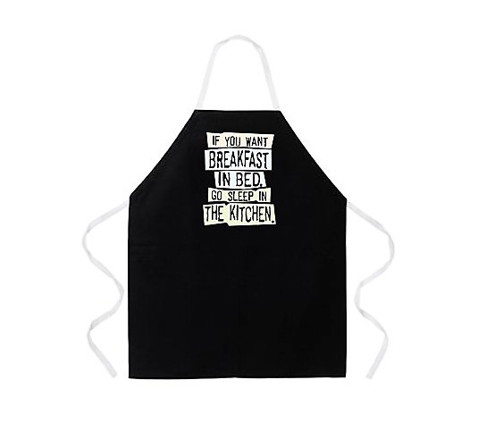 Go Sleep In The Kitchen" Apron Fully Adjustable "If You Want Breakfast in Bed 