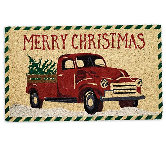 Design Imports Merry Christmas Truck Doormat