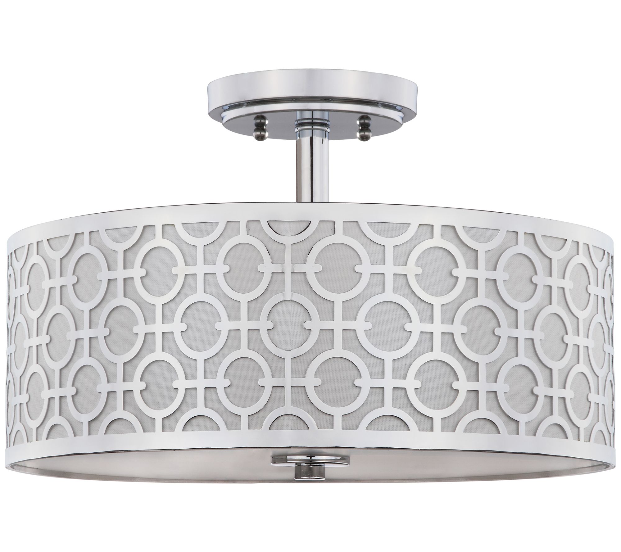 Vera Chain Link 3 Light 15.5" Dia Flush Mount by Safavieh