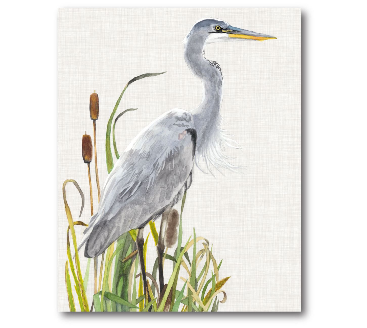 Courtside Market Waterbirds & Cattails I 16x20Canvas Wall Art