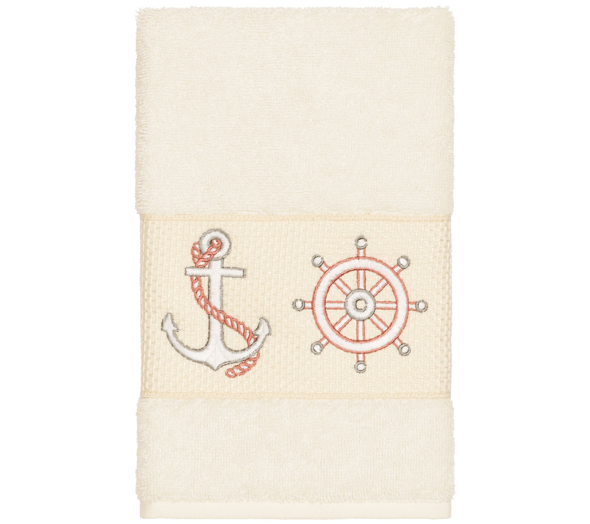 Linum Home Textiles Easton Embellished Hand Towel