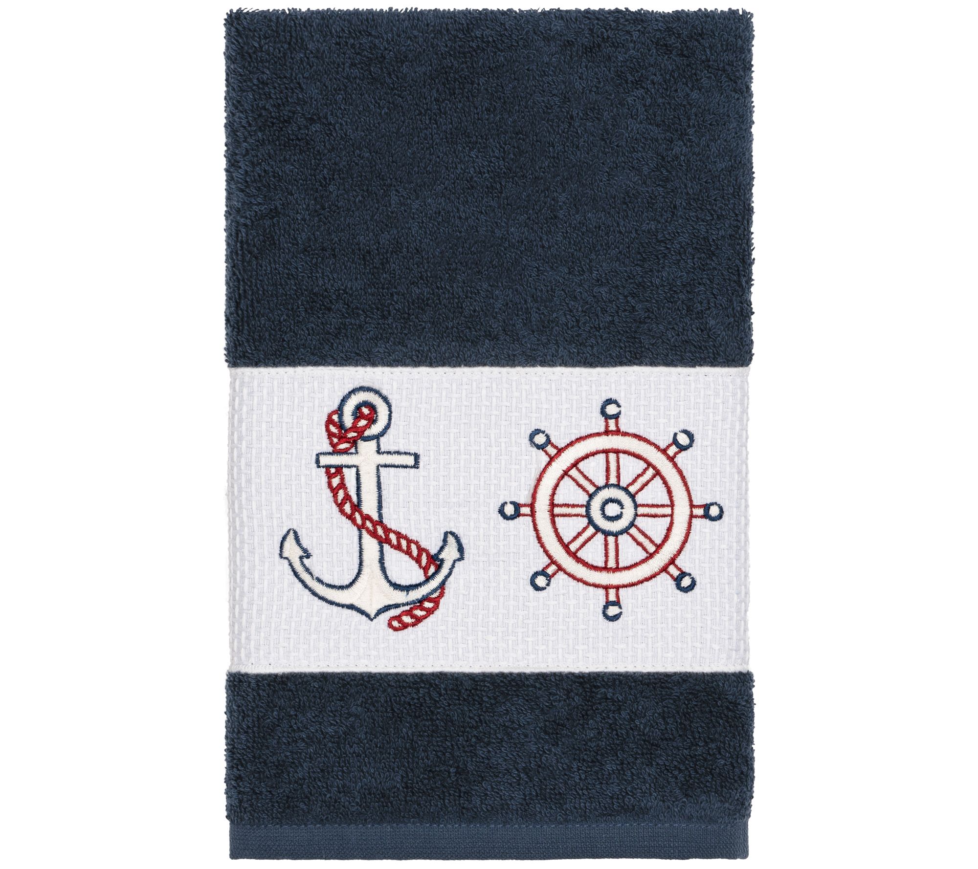 Linum Home Textiles Easton Embellished Hand Towel