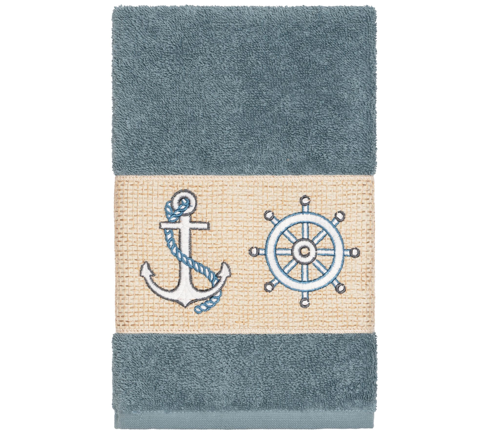 Linum Home Textiles Easton Embellished Hand Towel