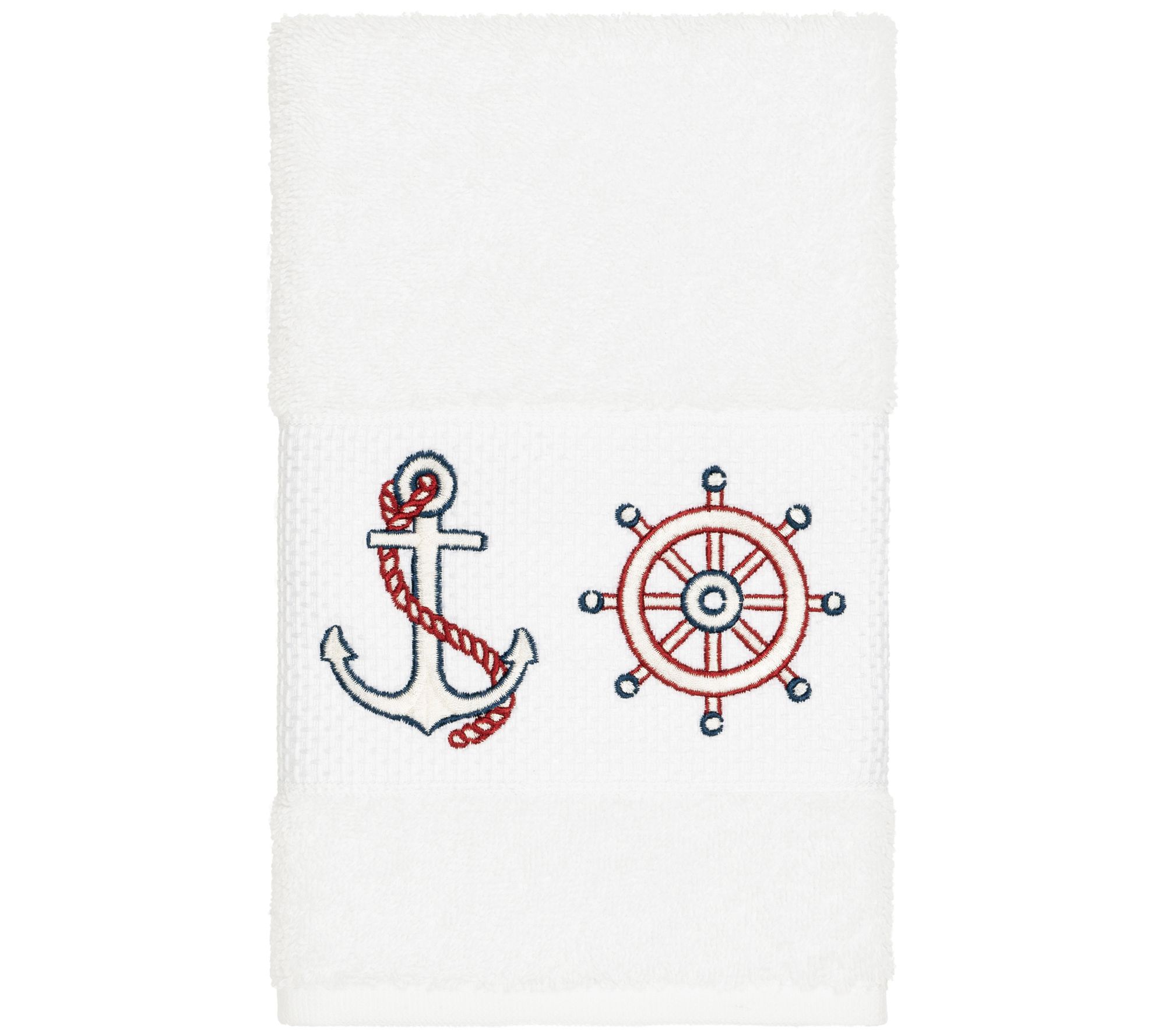 Linum Home Textiles Easton Embellished Hand Towel