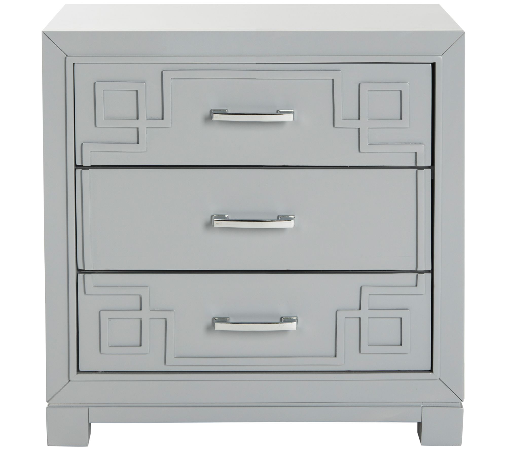 Safavieh Raina Three Drawer Greek Key Night Stand