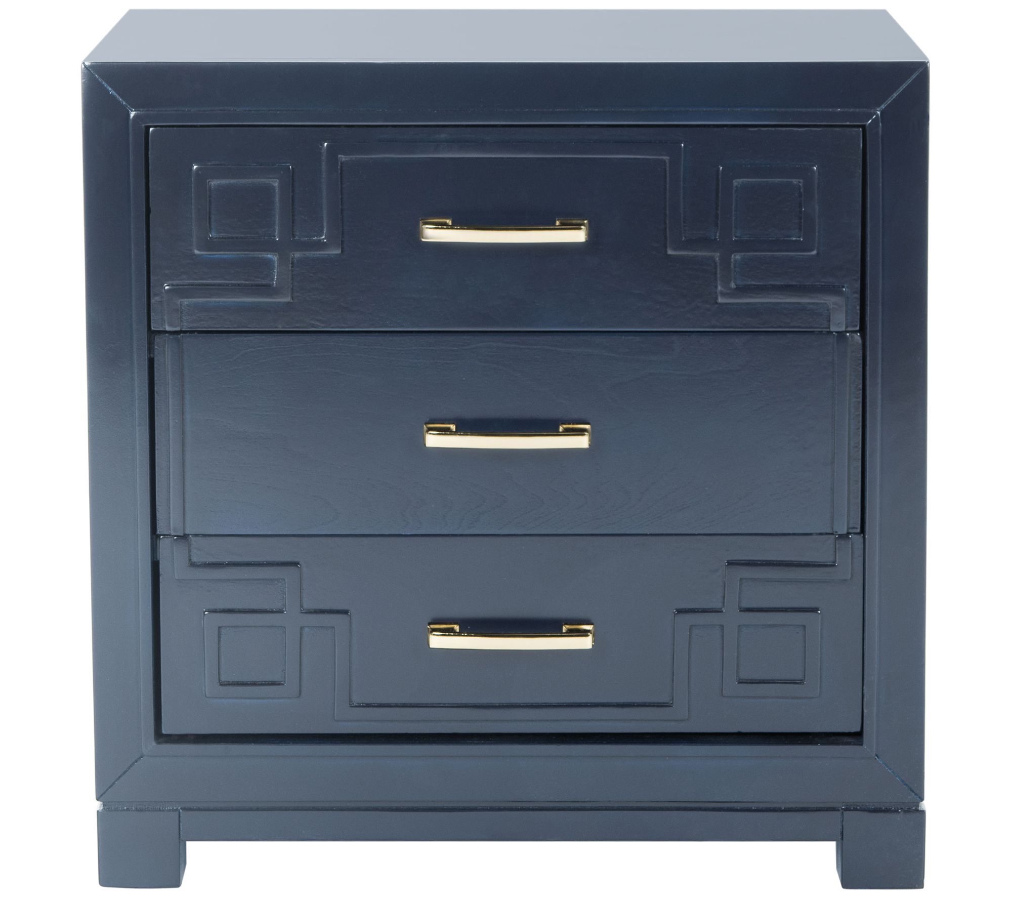 Safavieh Raina Three Drawer Greek Key Night Stand