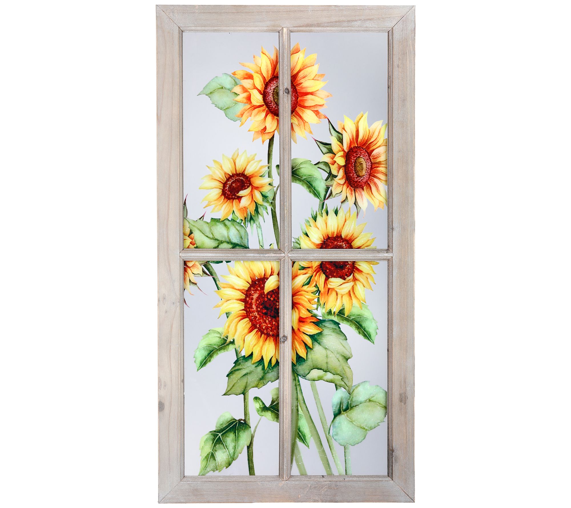 Sunflowers Window Pane 15" x 29" by Valerie
