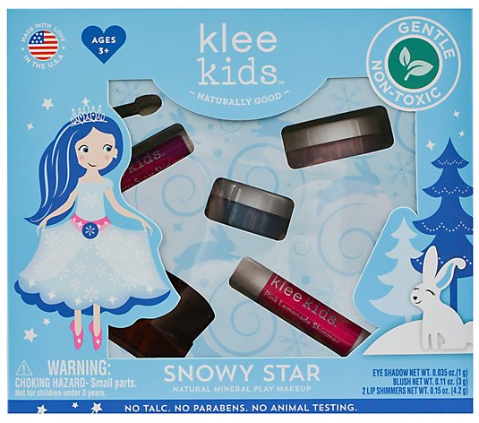 Klee Naturals Kids Snowy Star Loose Powder Make up Kit