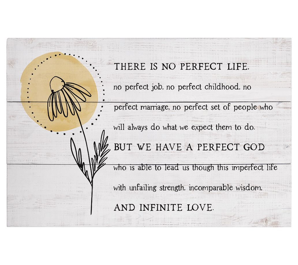 Sincere Surroundings 16" Perfect God Rustic Pallet