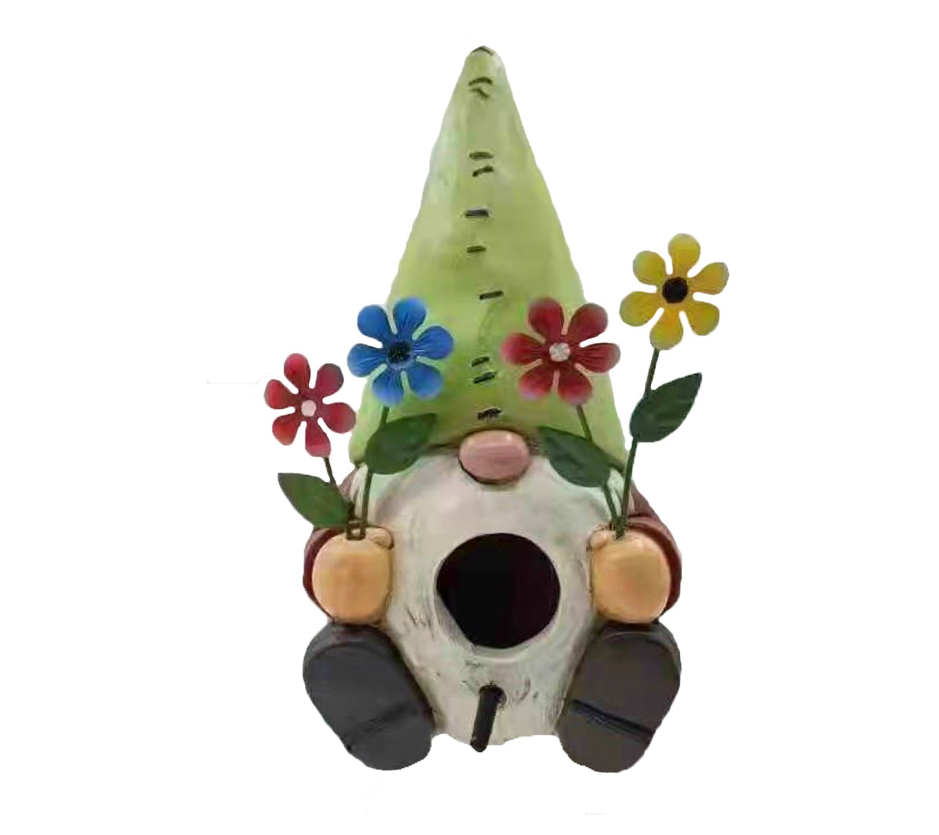 Santa's Workshop Inc. 7.5" Resin Gnome Birdhouse