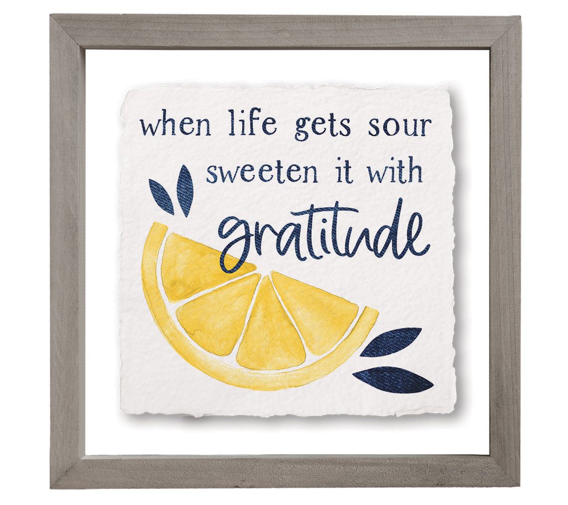 Sincere Surroundings 10" Life Gets Sour Floating Frame Art