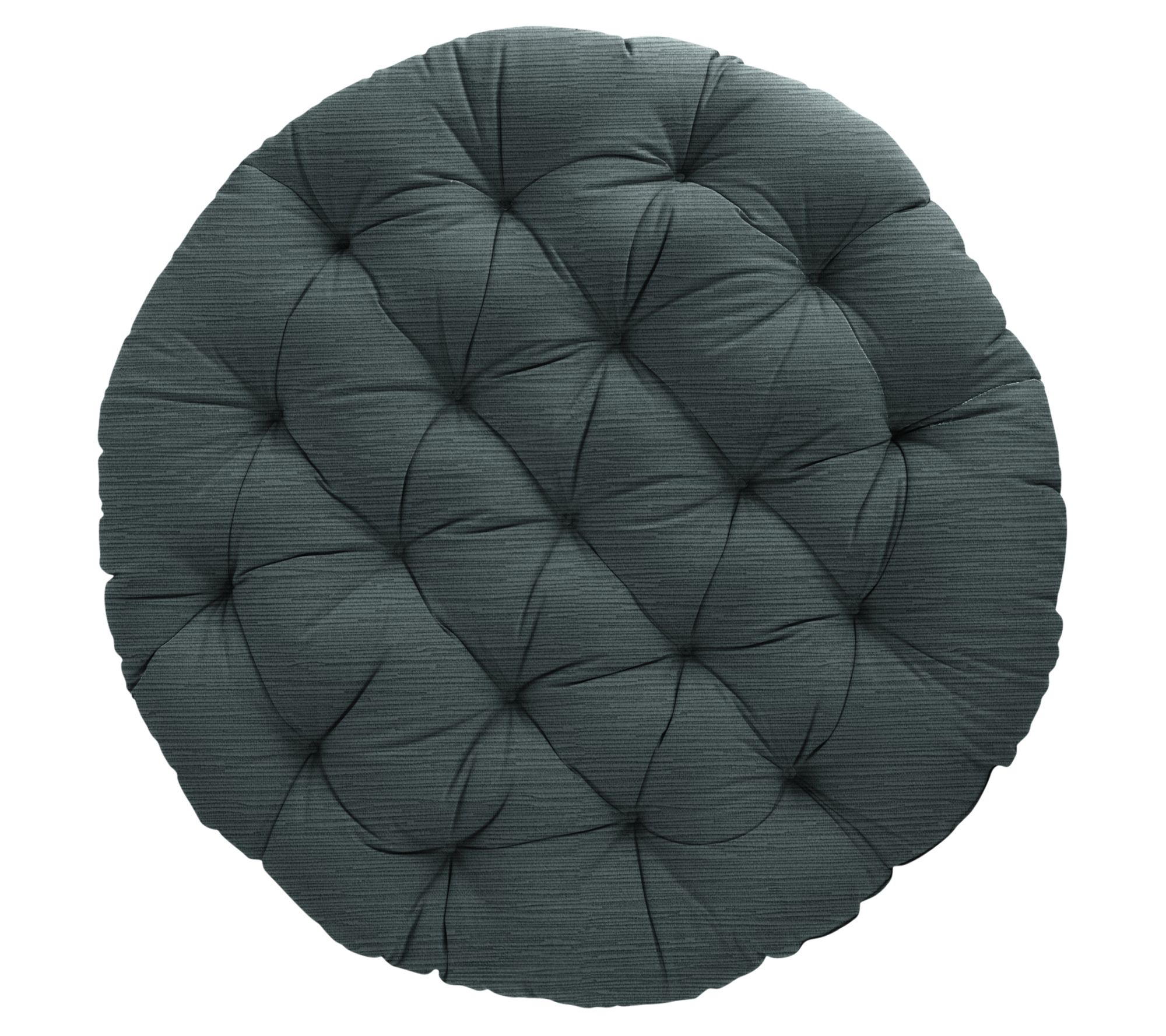 Sorra Home 48 in Round Velvet Papasan Cushion