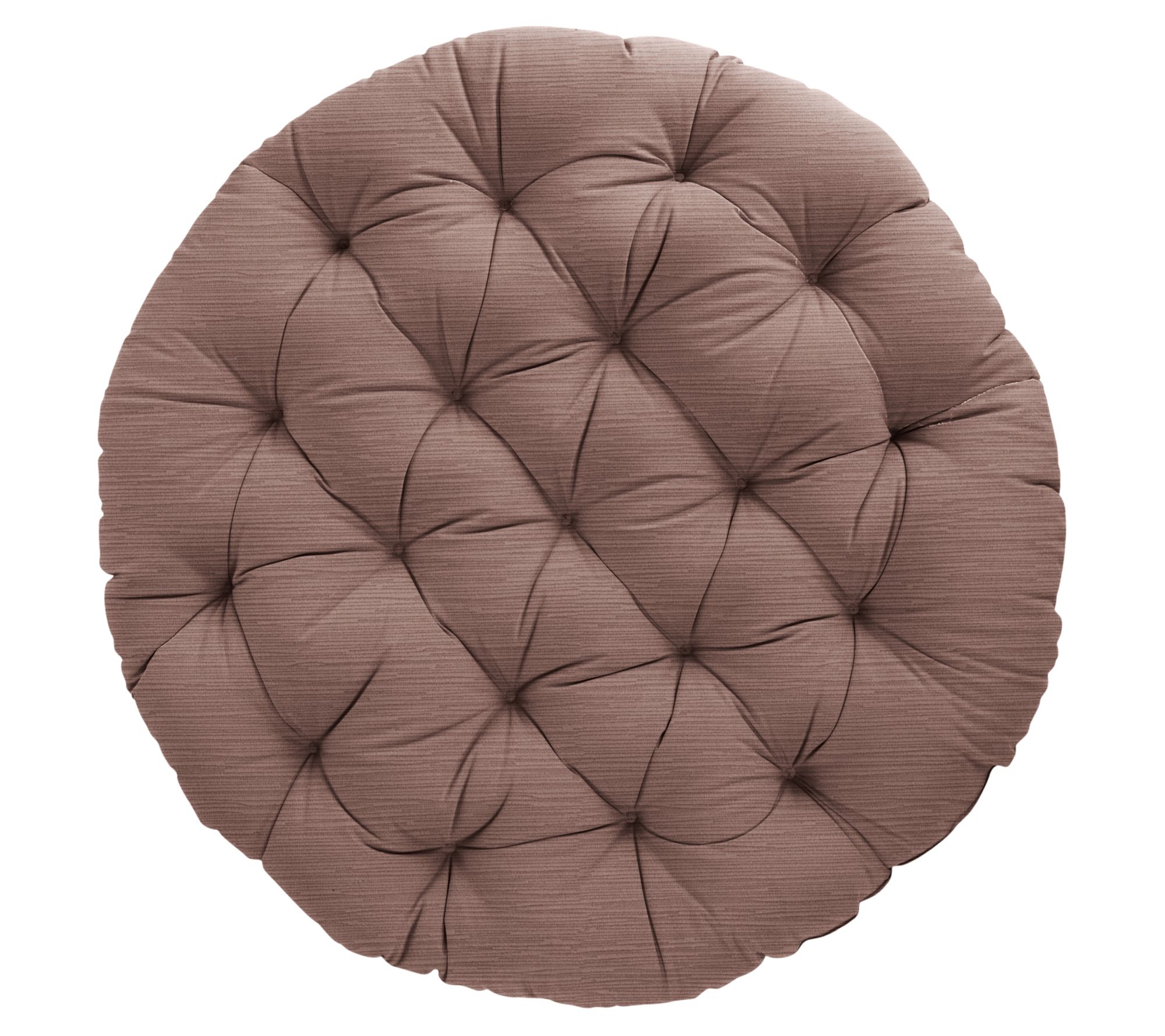 Sorra Home 48 in Round Velvet Papasan Cushion