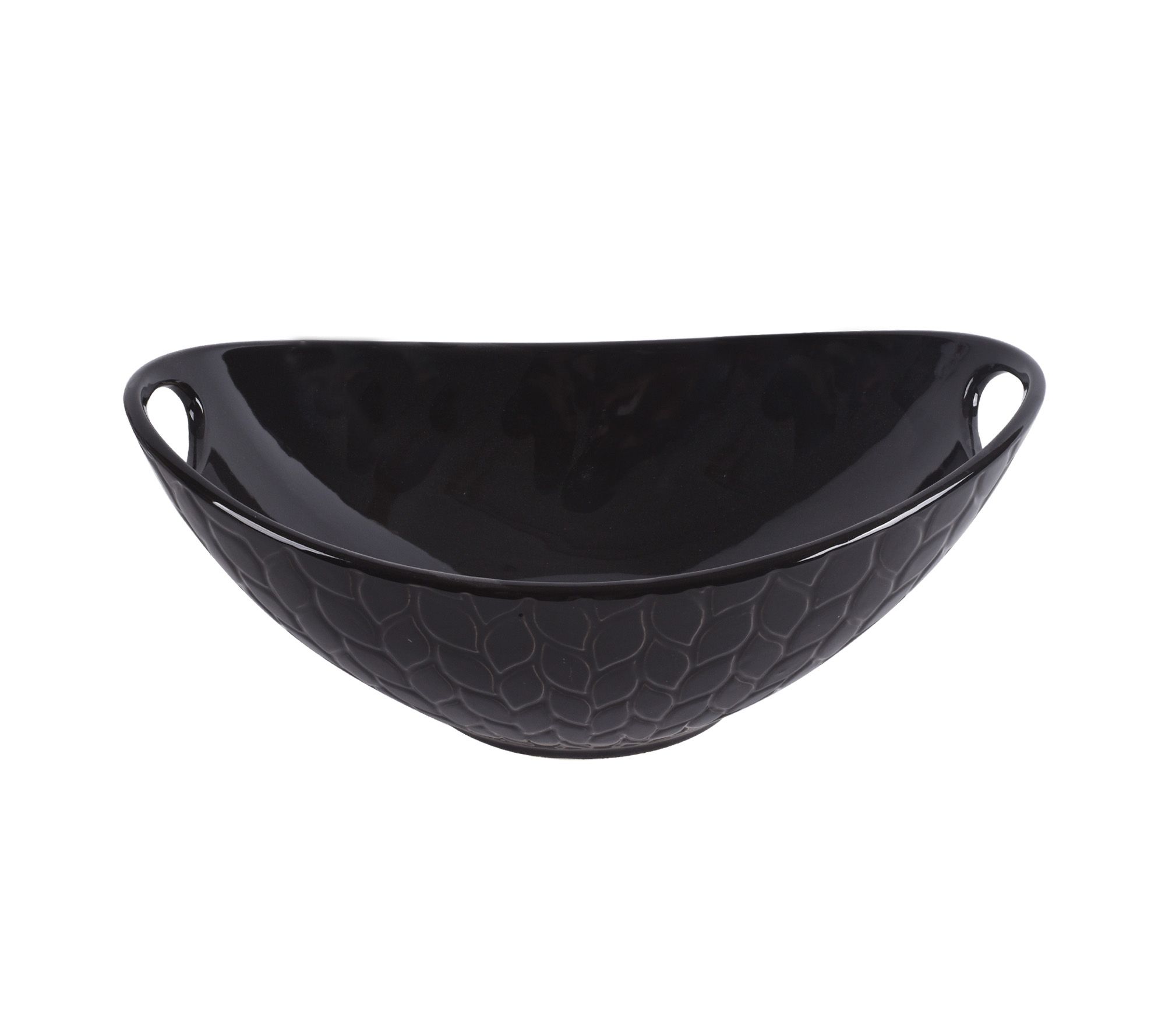 Temp-tations Carved Willow 2-qt Serving Bowl with Handles