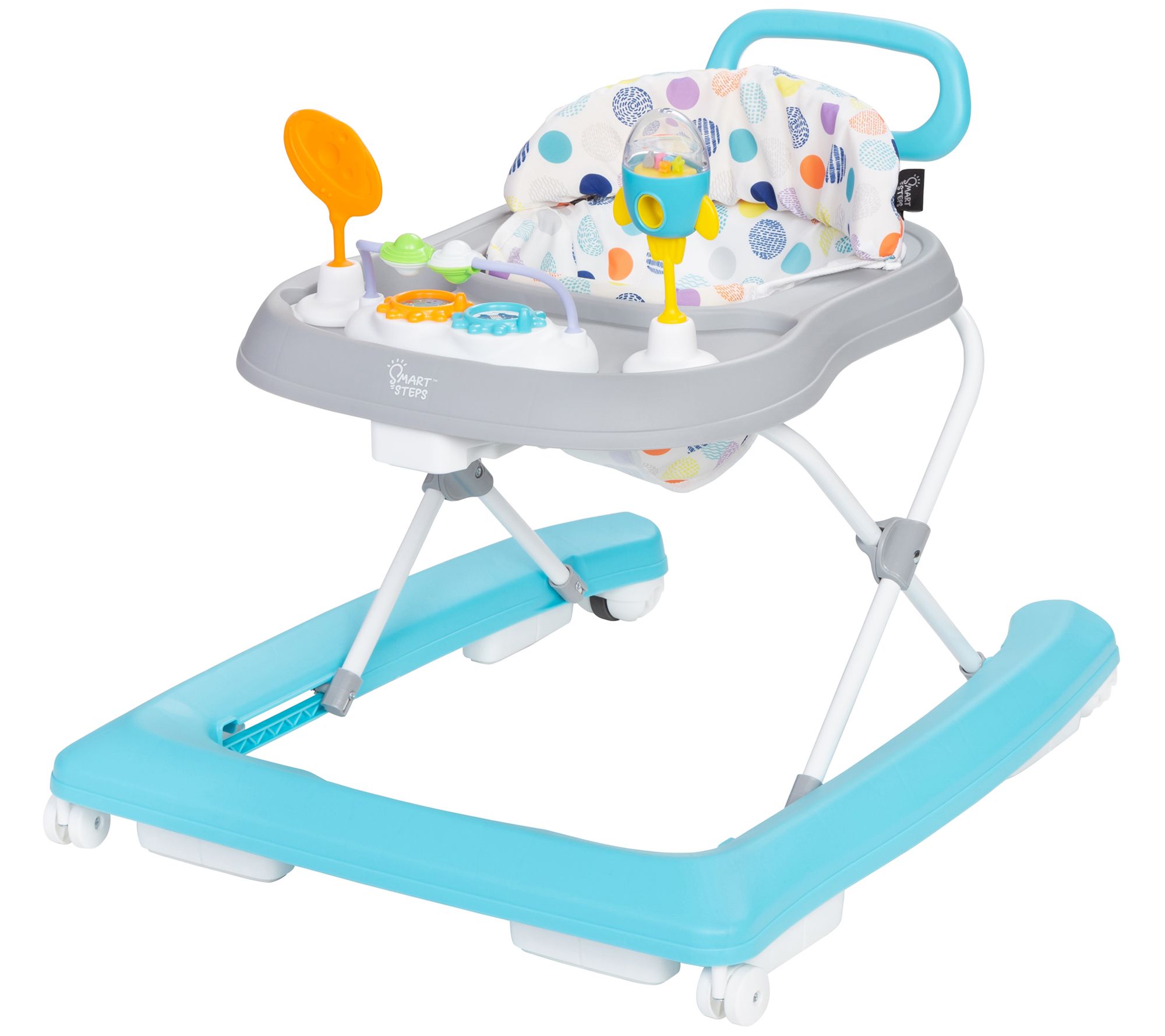 Baby Trend Smar t Steps 2-In-1 Walker With Del uxe Toys