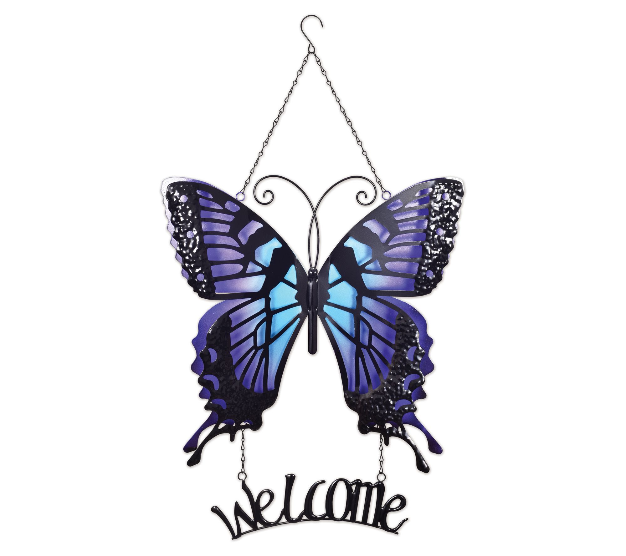 Sunset Vista Designs Butterfly Welcome Sign
