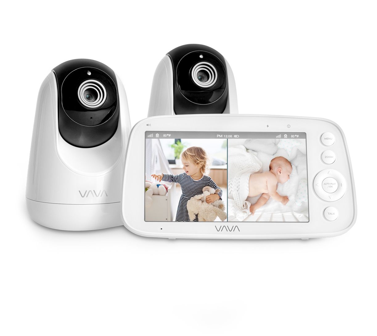 VAVA 5" 720P Video Baby Monitor with Split Screen