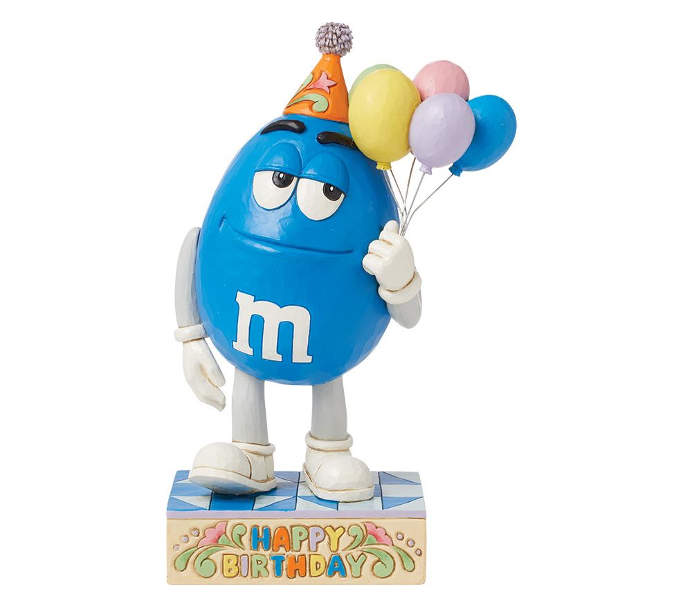Jim Shore Heartwood Creek M&M's Blue CharacterFigurine 4"H