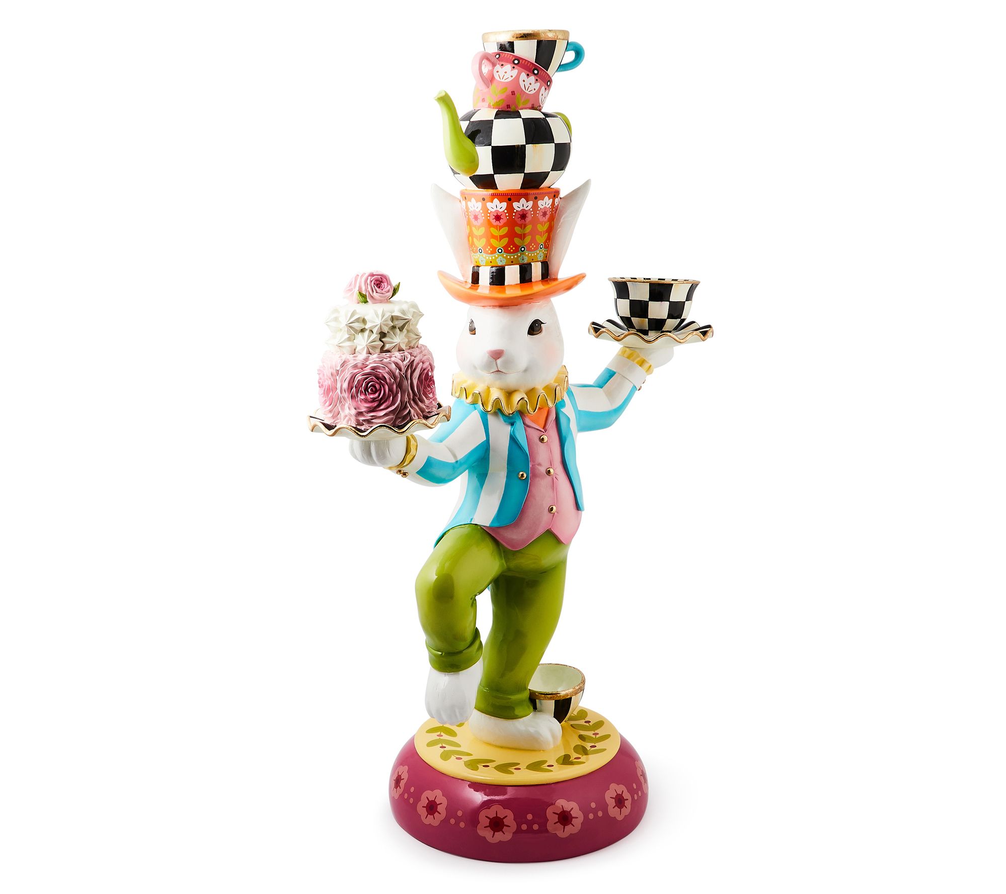 MacKenzie-Childs Calico Trophy Rabbit