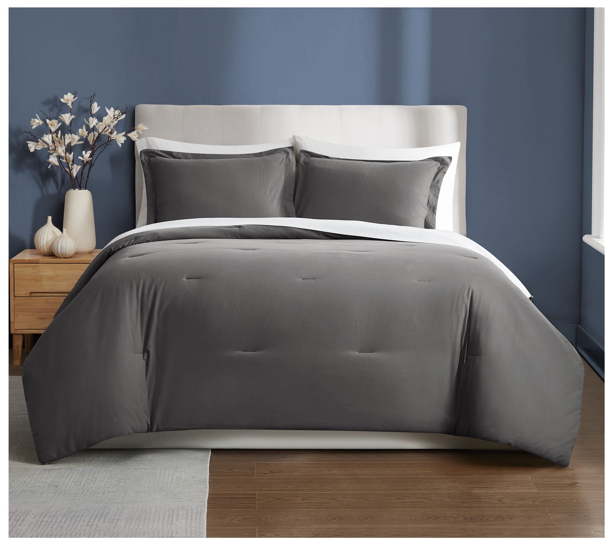Brooklyn Loom Essential Cotton King 3-Piece Com forter Set