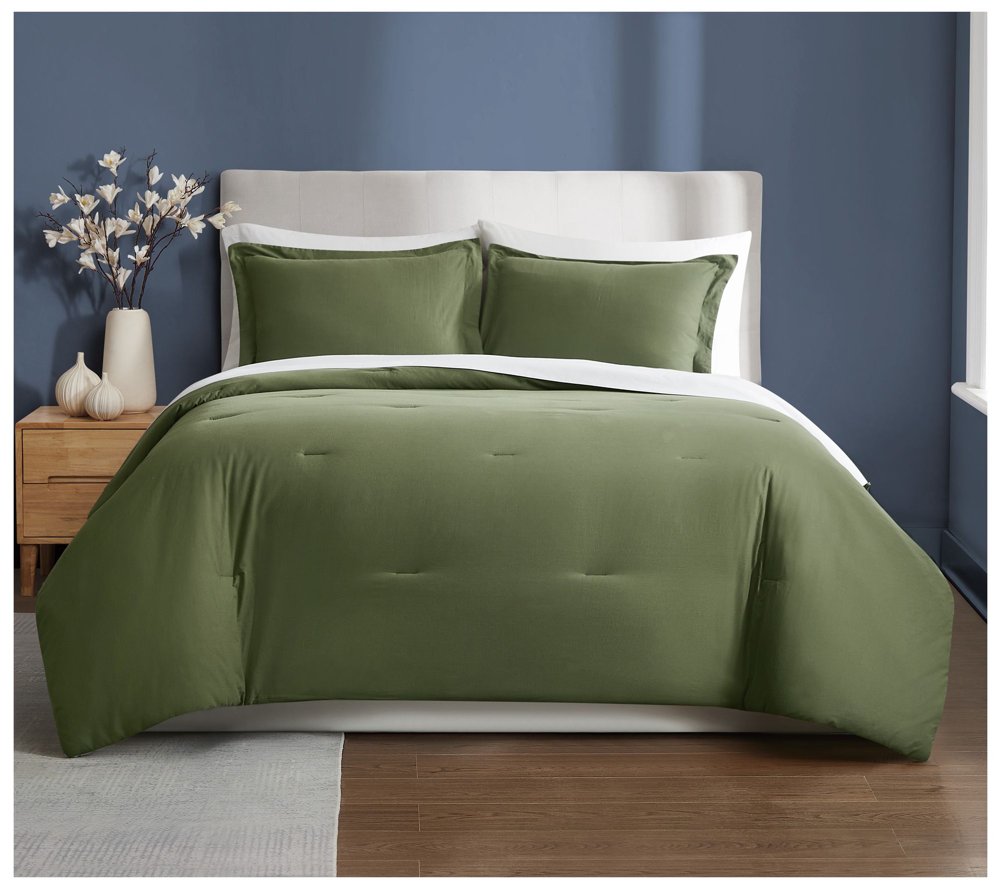 Brooklyn Loom Essential Cotton King 3-Piece Comforter Set