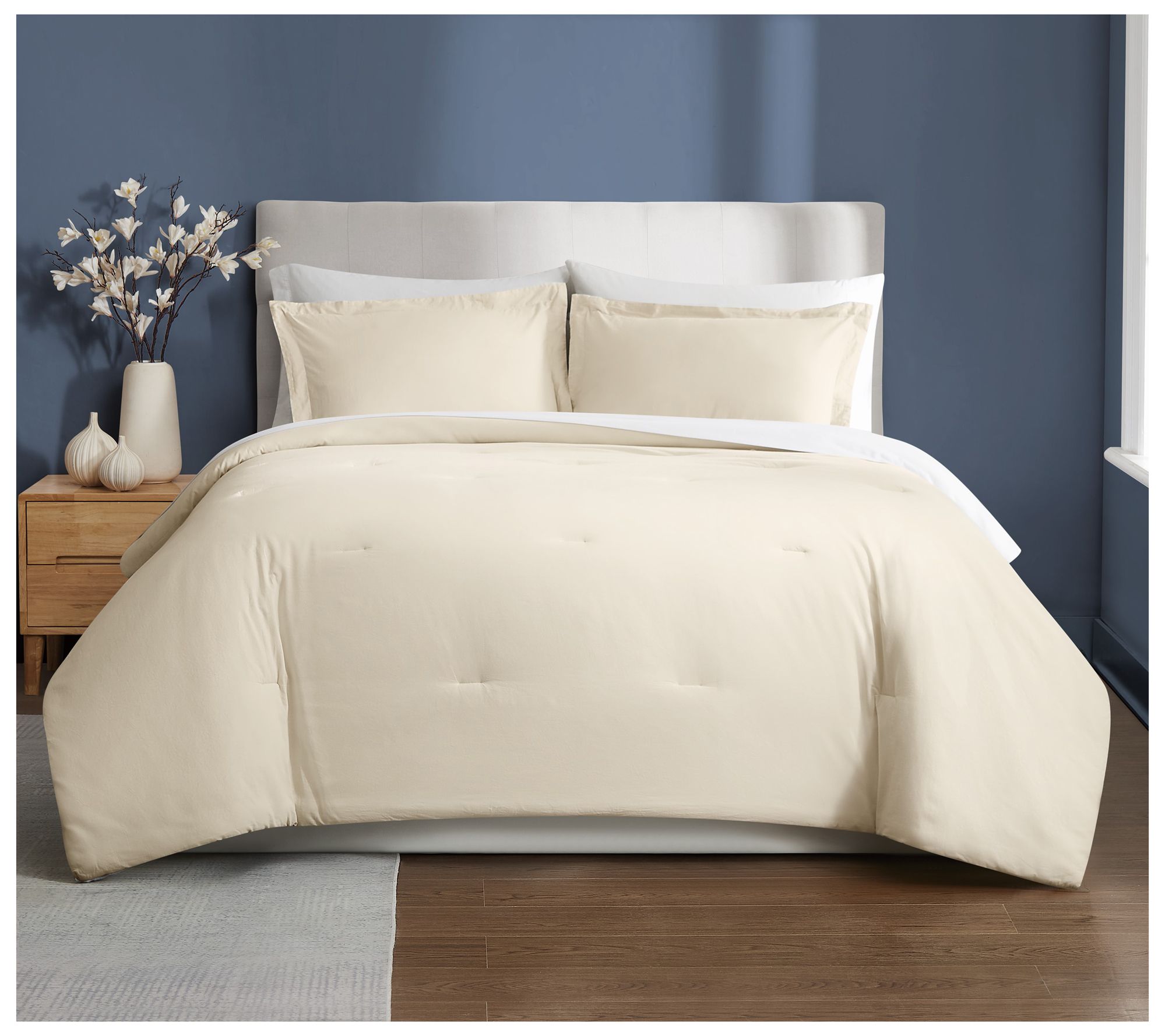 Brooklyn Loom Essential Cotton King 3-Piece Comforter Set