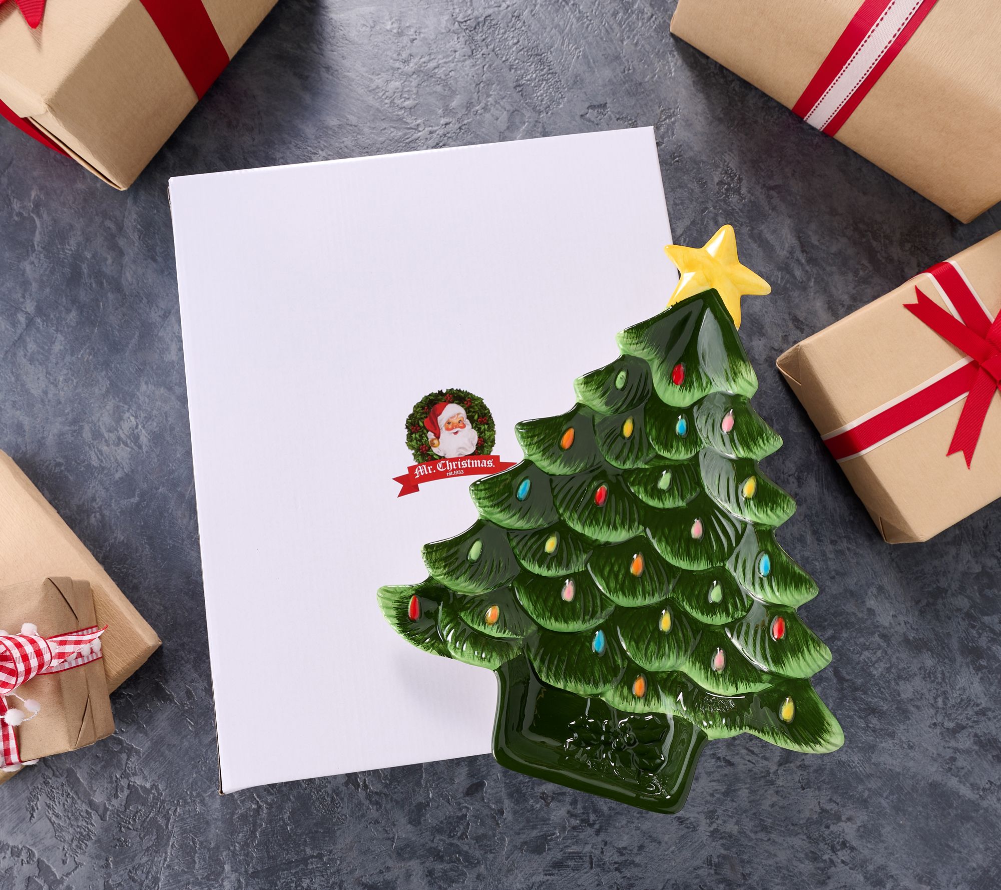 "As Is" Mr. Christmas 14" Nostalgic Holiday Platter