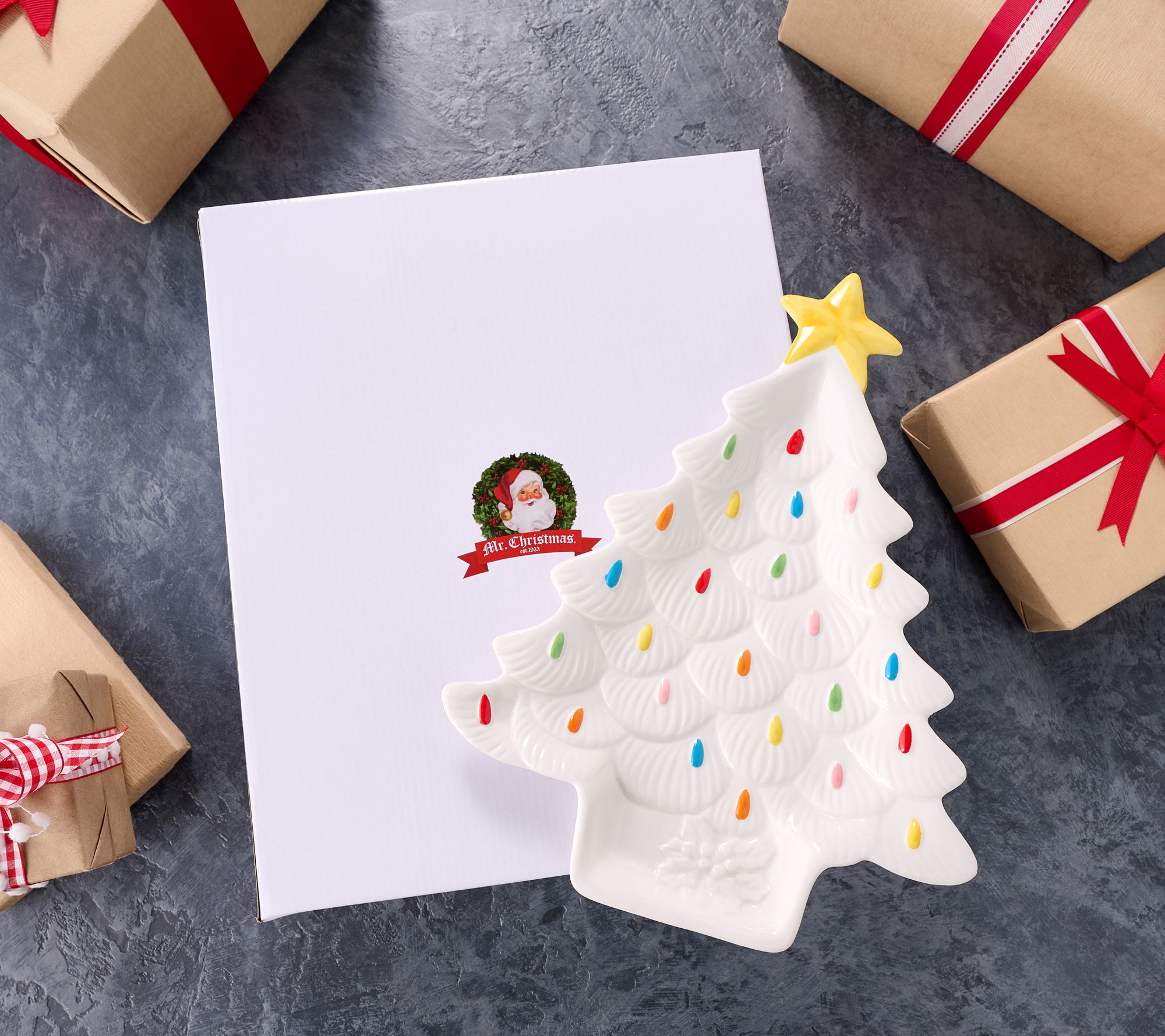 "As Is" Mr. Christmas 14" Nostalgic Holiday Platter