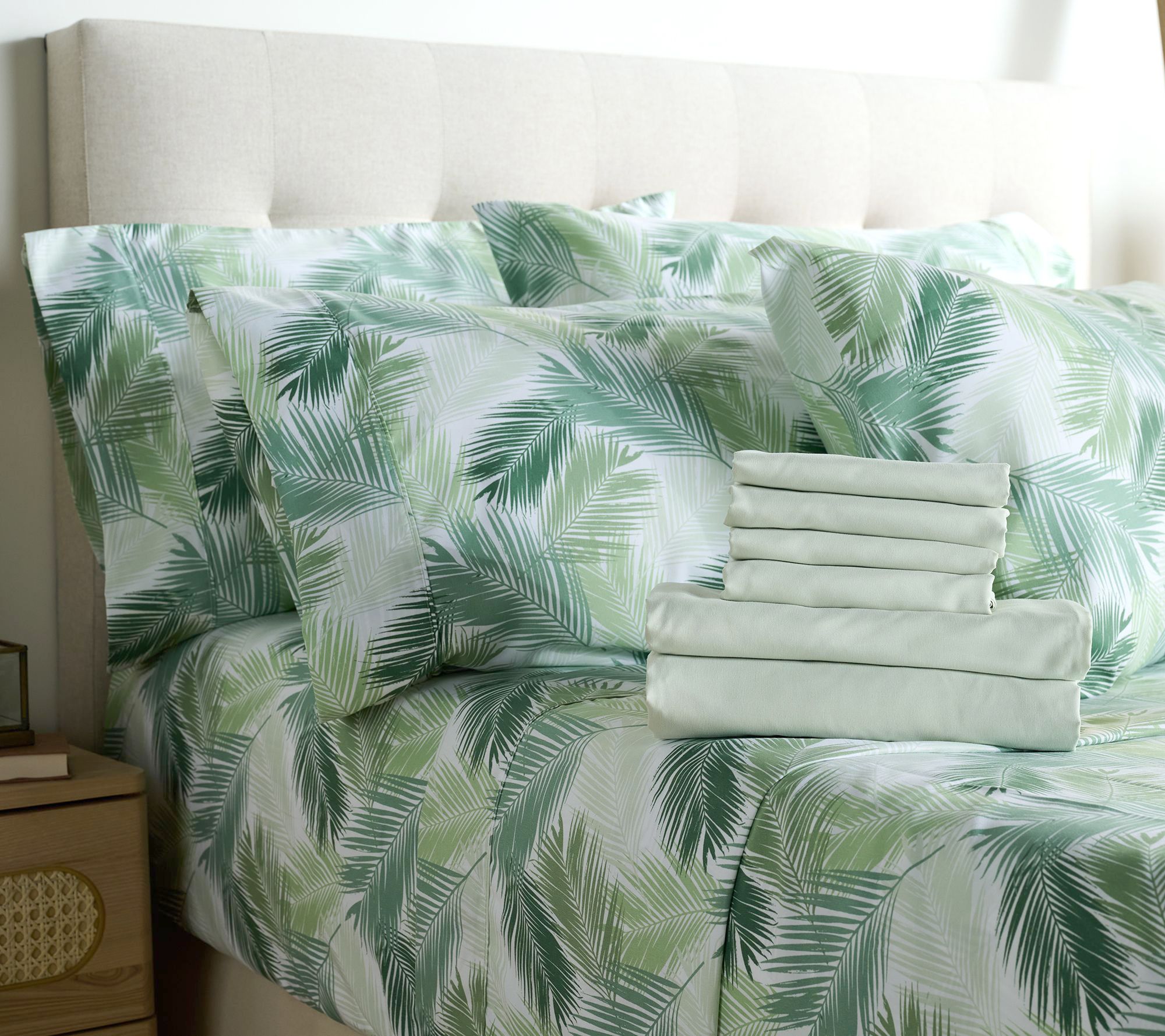 Home Reflections 2pk Double Brushed Sheet Sets with Extra Cases