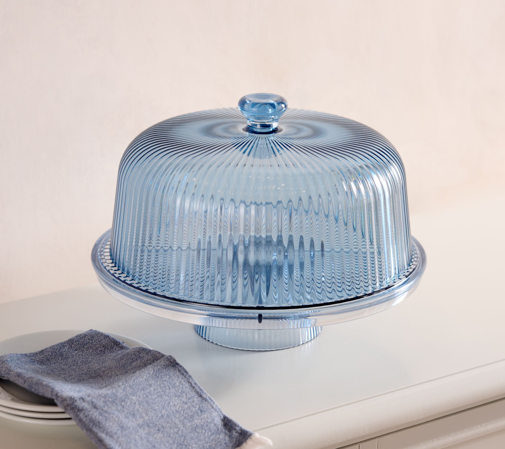 Home Reflections 3-in-1 Cake Stand, Platter, or Punch Bowl