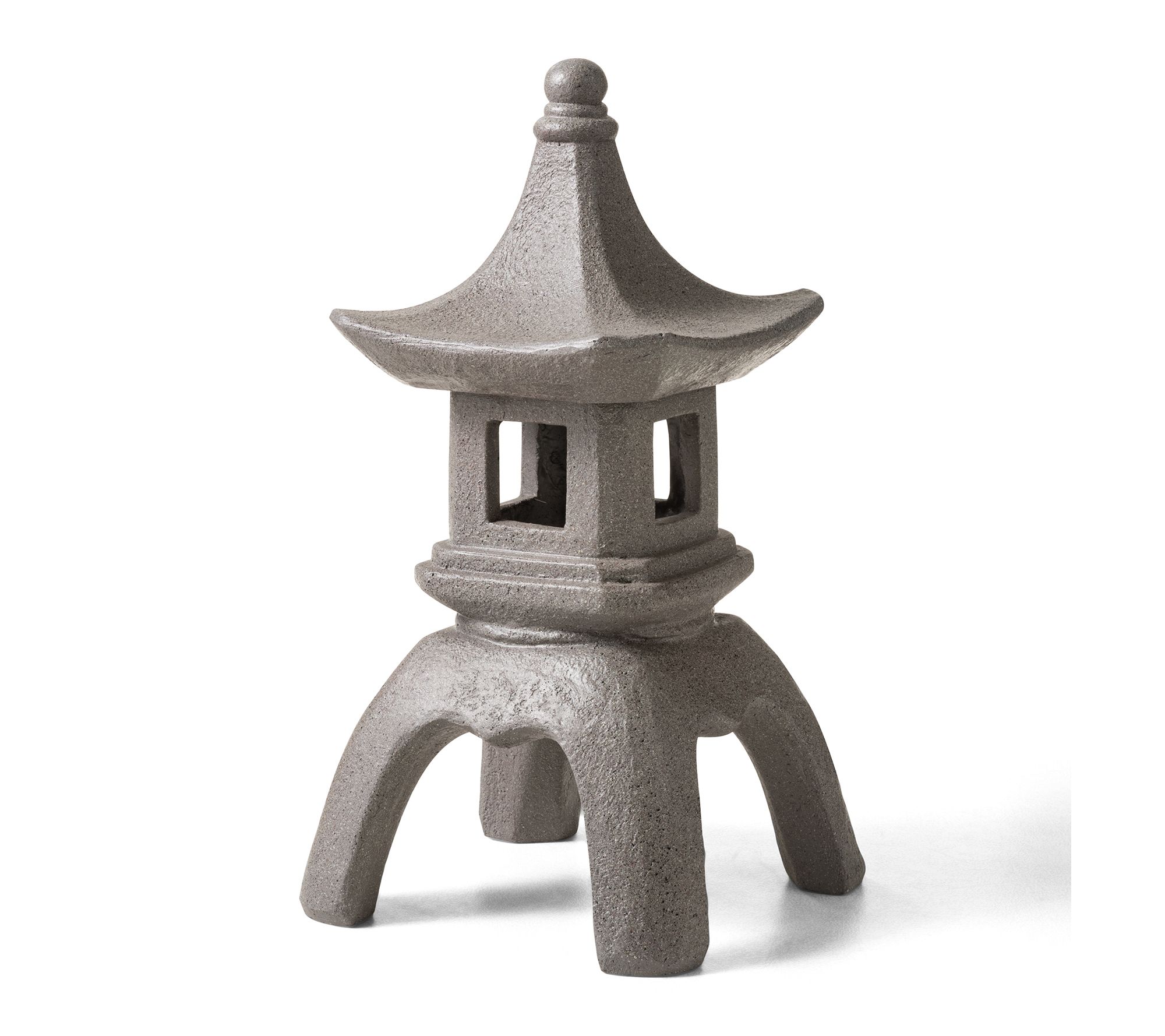 Glitzhome 24"H MGO Faux Concrete Pagoda GardenStatue