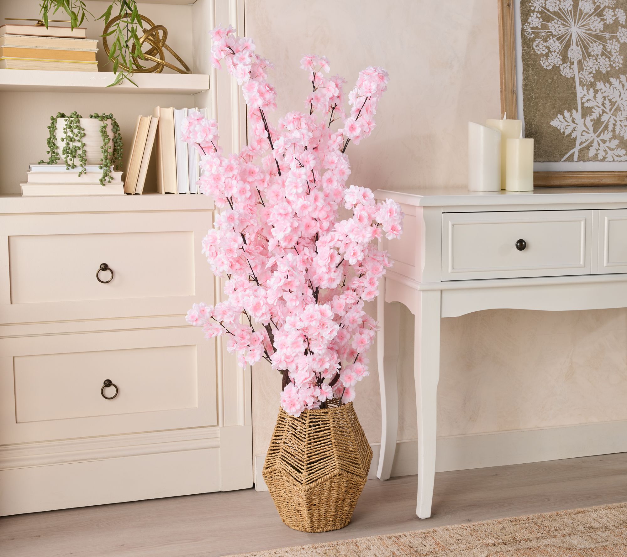 "As Is" Wicker Park 4' Cherry Blossom Tree with Pot