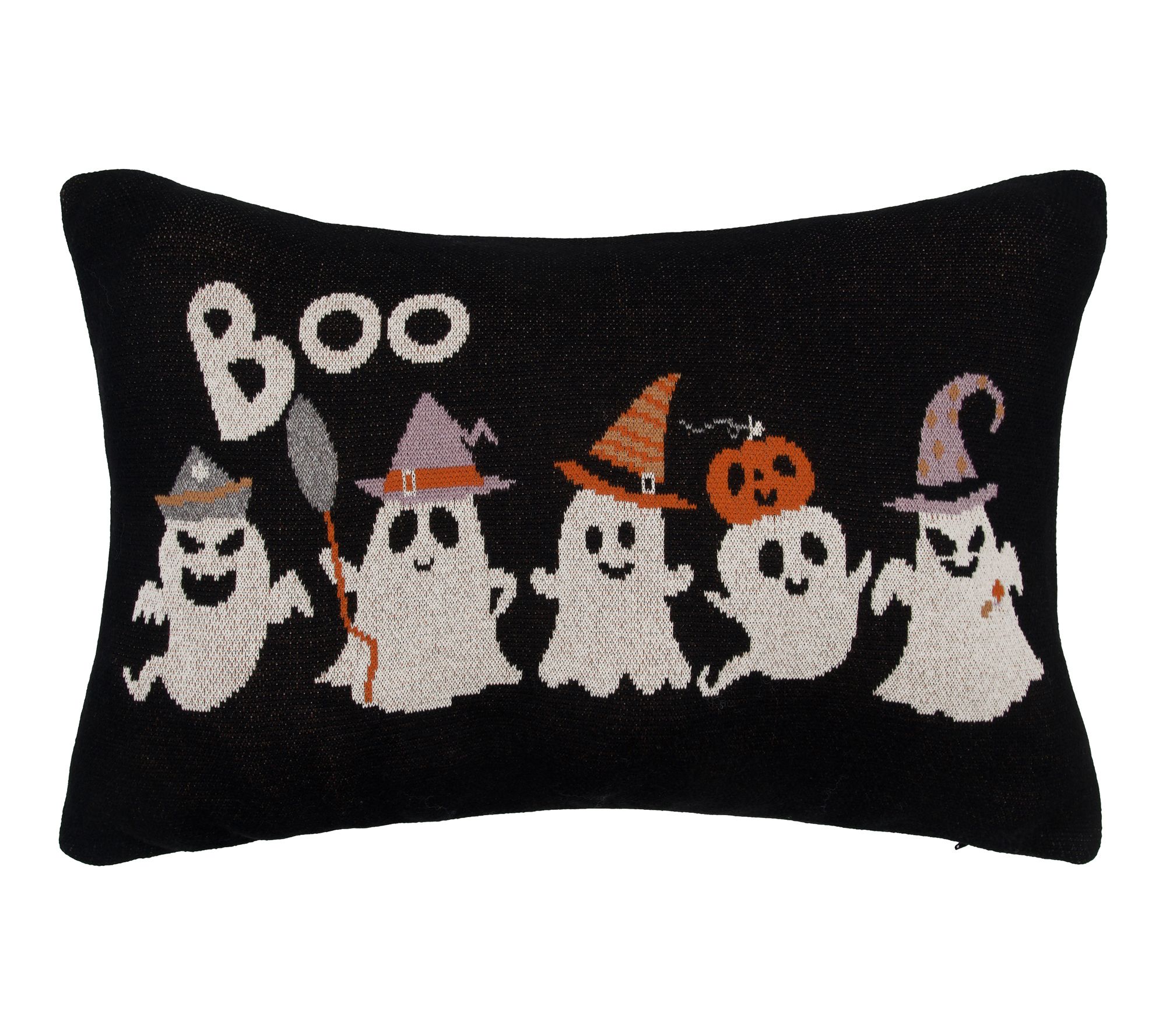 Halloween Costume Ghosts Throw Pillow by Valerie