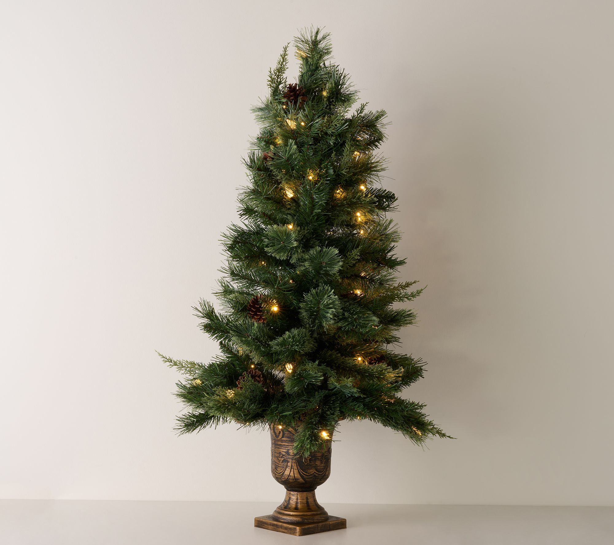 "As Is" Home Reflections 3.5' LED Cypress Cashmere Pine