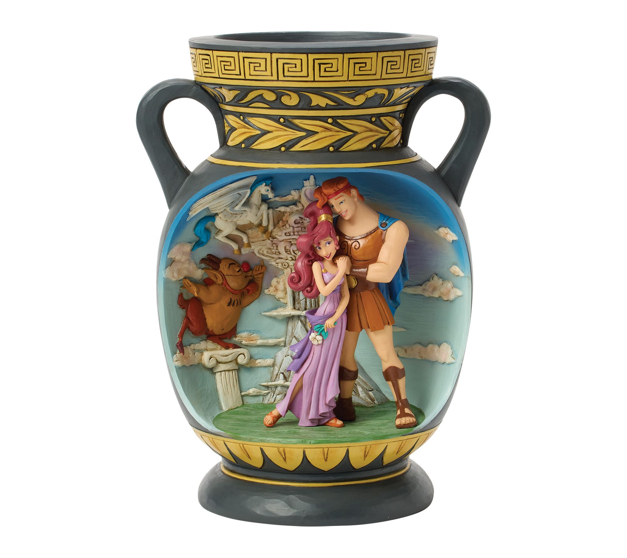 Jim Shore Disney Traditions Hercules Vase Diorama