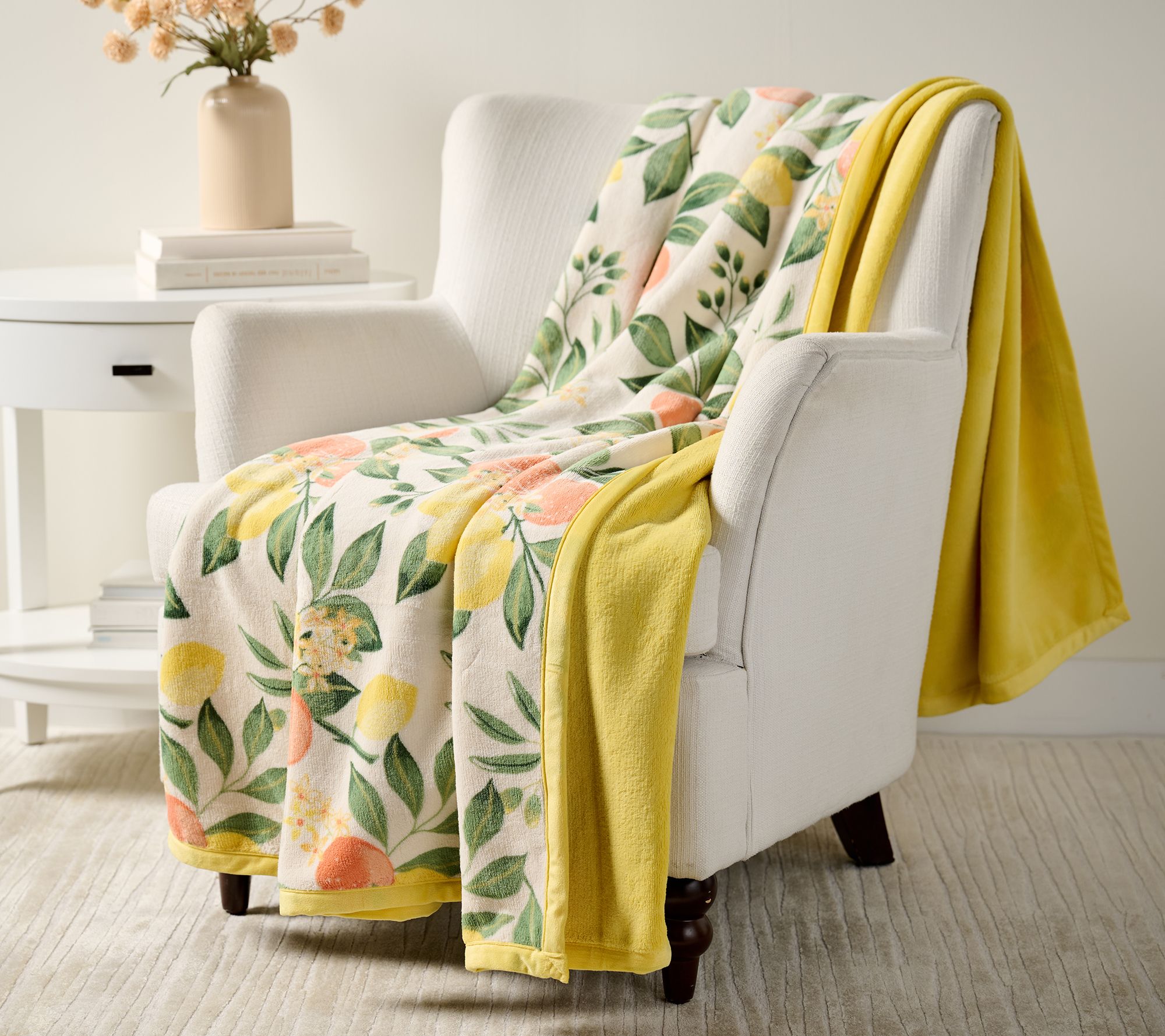 "As Is" Home Reflections Spring Plush 60x80 Throw